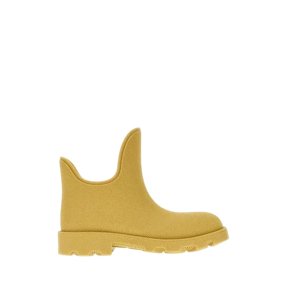 Burberry NIB Pebbled Rubber Marsh Boots in Yellow Size 40